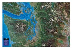 Seattle - Pacific Northwest – 3D Earth Image Map 0031